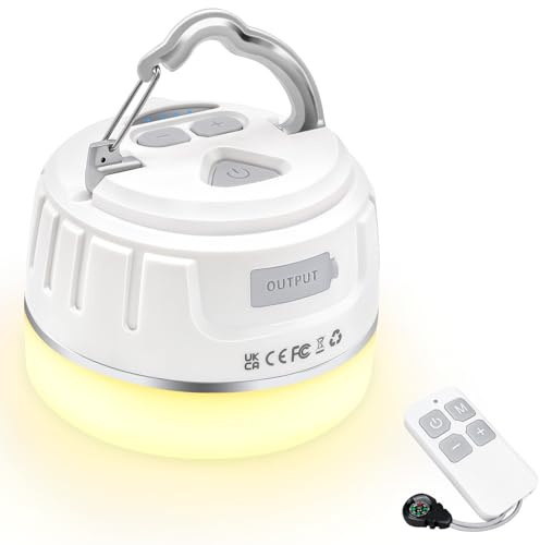 Lanktoo 2-In-1 Wiederaufladbare Camping Laterne & 5200mAh Macht Bank - Shutzart IP65 Ultral Helle Magnetische led - Licht Für Camp Zelt Arbeiten Ourdoors Wandern Die Notfälle