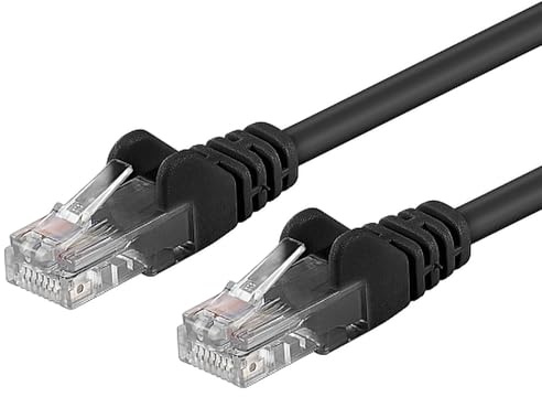 PremiumCord Câble Patch, CAT5e, UTP, Ethernet, LAN, Rapide, Flexible et Durable, RJ45, 1Gbit/s, AWG 26/7, Câble en Cuivre 100% CU, Noir, 10m