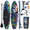 SereneLife Stand Up Paddling Board Set – SUP Board Aufblasbar mit Paddel, Pumpe, Leine, Finne, Rucksack & Mehr – SUB Paddleboard für Kinder & Erwachsene – für Wassersport in Seen, Flüsse & Meer