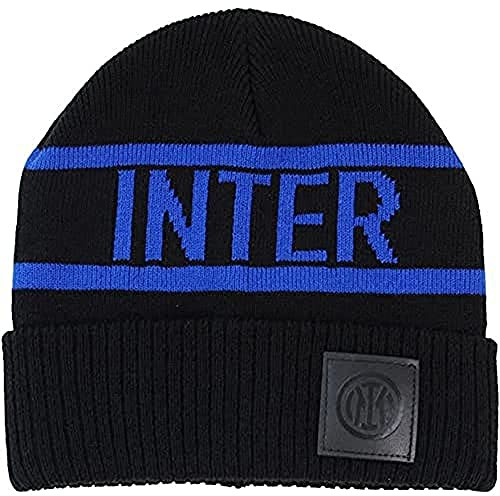 Inter, Cappello Unisex-Adulto, Nero, S-XL