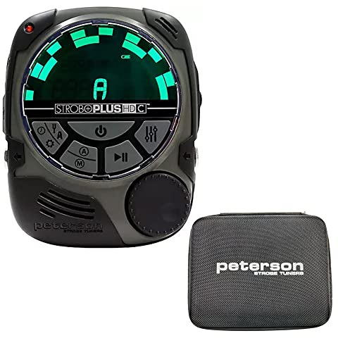 Peterson StroboPlus HDC Chromatisches Stroboskop-Stimmgerät mit Peterson StroboPlus HDC Hülle