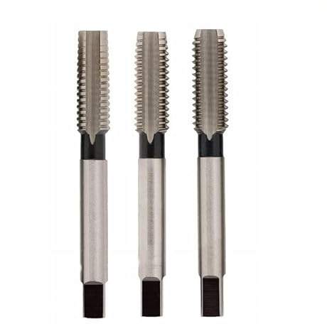 BSW Whitworth Lot de 3 tarauds coniques, intermédiaires, 12 TPI 12 TPI
