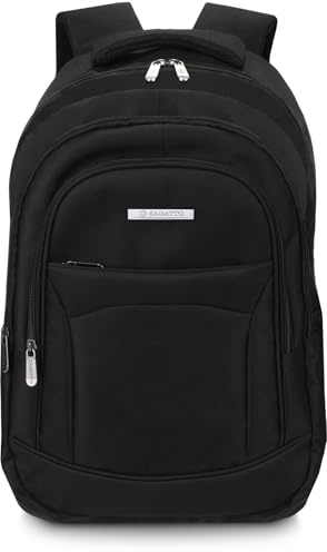 Zagatto Rucksack Herren Laptop-Rucksack 17 Zoll | Wasserdicht Business Herren Rucksack 38L | Schwarz XL Reise Computerrucksack mit Laptopfach schulrucksack teenager business rucksack herren ZG700