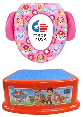 Nickelodeon Paw Patrol Cool Pups 2-teiliges Töpfchentraining-Set – weicher Töpfchensitz, Tritthocker – Mädchen Töpfchentraining