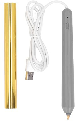 Heat Foil Pens, USB Hot Foil Embossing Stamping Pen, Free Stamping, Foil Quill Starter Kits with 4 Tips, Scrapbooking Drawing Pen, Craft Scrapbooking Tool Kits for Card Making