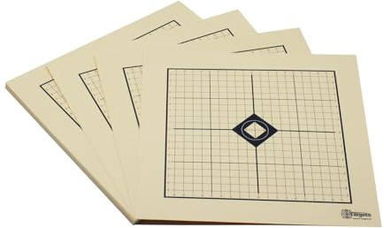 Zielscheiben *MRAD Target* | 26x26 cm | Schießscheibenkarton 200g/m² | Ideal zum Einschießen für den Sportschützen | 1cm Raster