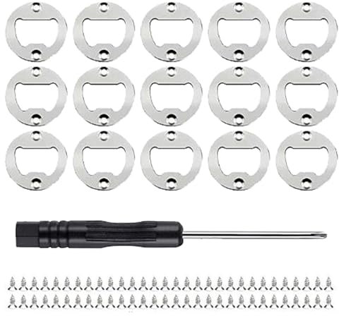 GNAUMORE Kit Ouvre-Bouteille Métal Vis - Ensemble Décapsuleur Ronds Inserts - 15 Pièces