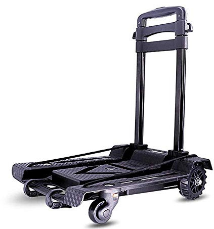 SmPinnaA Chariot à Main léger, transpalette d'épicerie à poignée télescopique Pliable et Chariot pour Voyages intérieurs et extérieurs, capacité de 200 kg