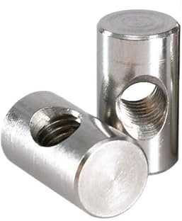 Dadi con intaglio a croce, dadi con perno di centraggio in acciaio inossidabile M4-M6 Dadi con inserto a martello for mobili incorporati Dado con filettatura metrica cilindrica for la lavorazione del