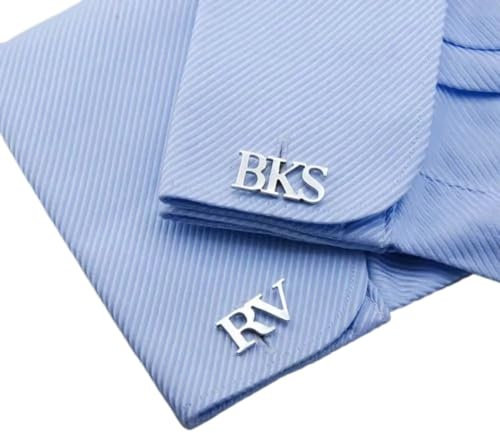 Personalisierte Manschettenknöpfe Mit Initialen Für Herrenhemden Und Eingravierten Buchstabennamen,Manschettenknöpfe Für Herren Für Papa,Bräutigam,Hochzeit,Abschlussfeier,Vatertagsgeschenk,Gold