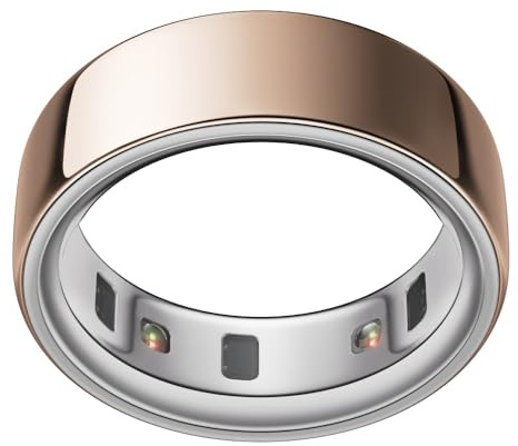 Oura Ring 4 – Rose Gold – Größe 5 – Smart-Ring – Oura Ring 4 Größenprobier-Set zur Größenbestimmung – Wearable fürs Schlaf-Tracking – Herzfrequenz – Fitness-Tracker – Bis zu 8 Tage Akkulaufzeit | Schlaf, Aktivität, Frauengesundheit, KI-Berater, bis zu 8 Tage Akkulaufzeit, Größe vor dem Kauf, Android & iOS kompatibel