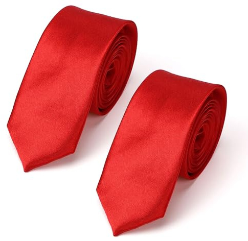 FUIPVGI 2 Stück Herren Krawatten Krawatte Herren Krawatte 8 cm für Herren klassische Krawatte Elegant Satin Krawatte Hochzeit Krawatte Retro Business Schlips für Büro oder Festliche