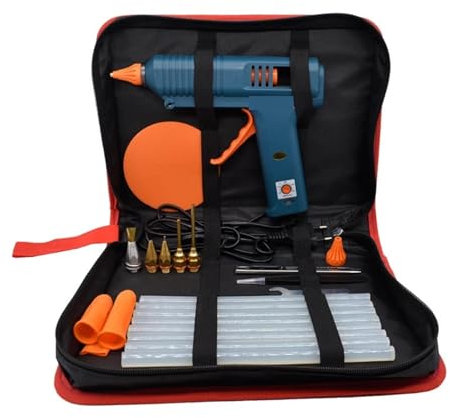 Pistola per colla a caldo per lavori artigianali, Kit di strumenti for pistola for colla a caldo Regolazione della temperatura Pistola in silicone da 150 W, utilizzare stick di colla da 11 mm Ugello i