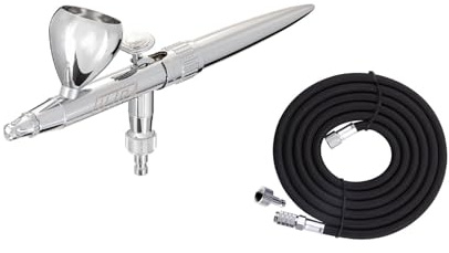 AEROGRAFANDO Kompatibel med Ultra 2024 Airbrush 0,45 mm Harder & Steenbeck Fengda 3 m snabb anslutning 1/8 tum svart