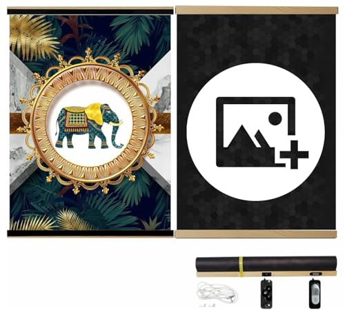 ART2HEAT Calentador artificial infrarrojo lejano, calentador de grafeno con imagen personalizada, grafeno, ultraligero, 56 x 75 cm, 300 W, imagen de calefacción por infrarrojos calienta el cuerpo de