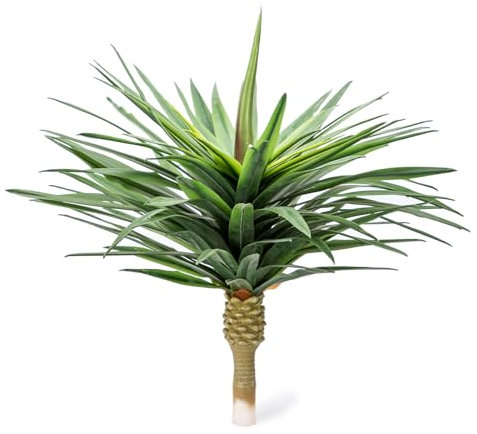 61 cm hohe lebensechte große künstliche Agave Sisalana Sukkulente für Innen- und Außenbereich Heimdekoration (2 Stück)