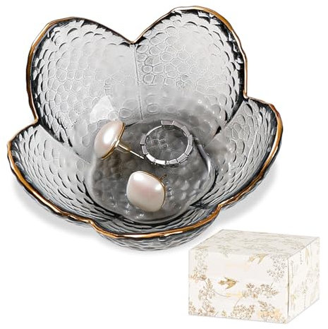 Regalos para mujer, plato de baratijas único de cumpleaños, regalos para el hogar para mujeres, bandeja de joyería, bonita decoración de habitación, accesorios estéticos para dormitorio, soporte para