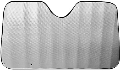 Parasol Coche Delantero，Parasol Luna de Coche Metalizado Cortina Reflectante para Vehículo Protección Rayos UV Parabrisas, Protector Solar Camionetas, Todoterrenos, Furgonetas (130x60cm)