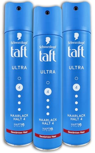 3 er Pack Taft Haarlack Ultra Halt 4 3 x 250 ml Haarspray