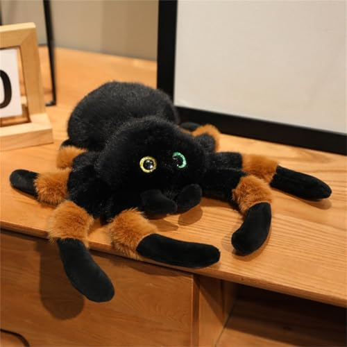 Uixxducc Lebensechte Spinne Plüschtier Puppe, Stofftier Niedlicher Spinnen, Kuscheltiere Simulation Spinne, Kuscheltier Geschenk Spinnenpuppe Für Kinder Geschenk (Puppe,B)