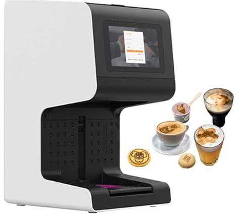 Automatic Coffee Latte Art Machine with 7 HD Display – 10s Fast Printing, 45CC Capacity (700-1000 Uses), 7.5cm Print Area – Commercial & Home Making Lattes, Cakes, Cookies