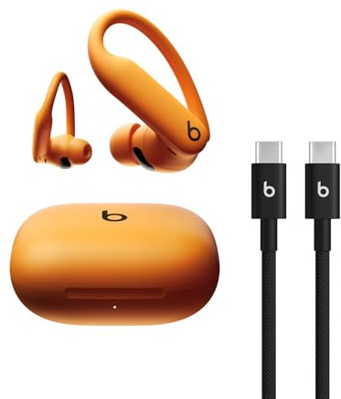 Beats Powerbeats Pro 2 - Arancione elettrico con cavo di ricarica USB-C (1,5 m)