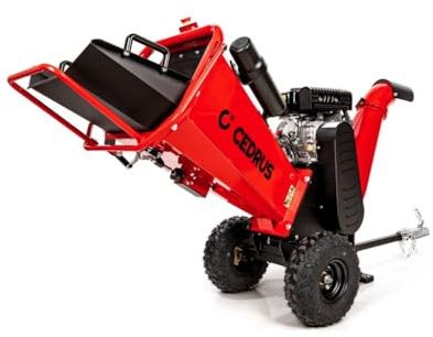 Hahn & Sohn Cedrus RB02PRO Broyeur à essence puissant jusqu'à 12 cm Moteur Loncin 4,4 kW Châssis – Broyeur de jardin, broyeur à bois, broyeur professionnel, à essence, silencieux, pour jardin