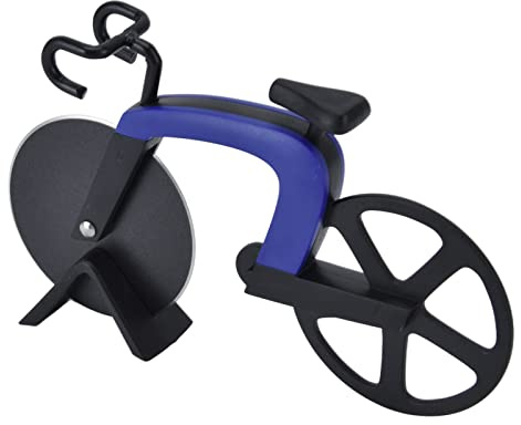ZJchao Cortador de Pizza, Cortador de Pizza con Rueda, de de Acero Inoxidable, de para Bicicleta con Acero Inoxidable para el Hogar, Cocina, Restaurante, Pastelería (BLUE)