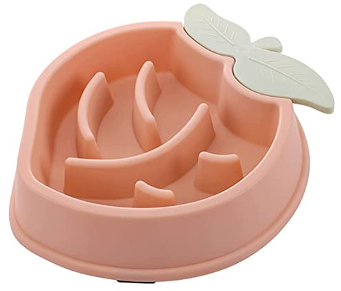 Bol à alimentation lente pour chien en forme de pêche anti-avalement pour animaux de compagnie plat d ' alimentation lent pour animaux de compagnie bols interactifs anti-ballonnements pour chien à