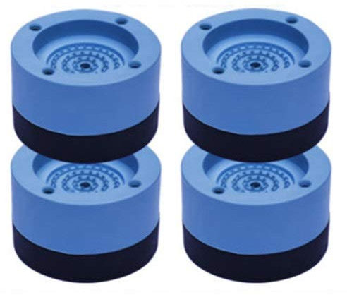 UUMFP Washing Machine Feet Pads, Anti Vibration Rubber Mat, Steady Spin Floor Protection Non Slip Pads, Furniture Feet for Dryer, Refrigerator, Microwave, Oven (Color : Blue, Size : 3.5cm)