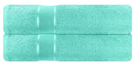 Mixibaby 2er Set Gästetuch Gästetücher Gästehandtücher 30x50 Frottee 100% Baumwolle, Farbe:Mint