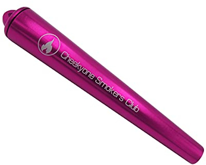 Cheeky One Smokers Club Metal King Size Joint Tube cig case (Pink)