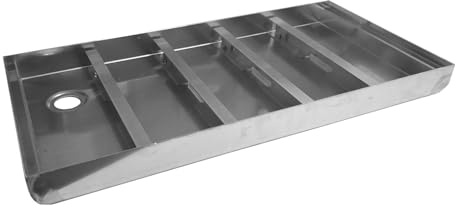 Emco Schmutzfangwanne Aluminium Bodenwanne für Eingangsmatten Fußabstreiferkasten, Größe:100x50cm