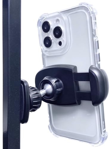 ARMOLABX Gym Magnetic Phone Holder Mount Attach to Metal Surface, [Big Phones & Thick Cases Friendly] Magnetic Phone Holder for Gym Workout Record Compatible with All Smartphones