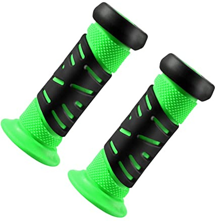 Yiju Bike Handle Grips Rubber Bike Grips Comfortable Handling Portable Anti Skid Bicycle Handlebar Grips Handle Bar Grip for Child Boys and Girls, Green