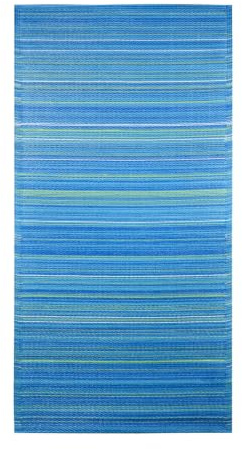 Outdoor Teppich Alvaro modern aus recyceltem Polypropylen 90 x 180 cm