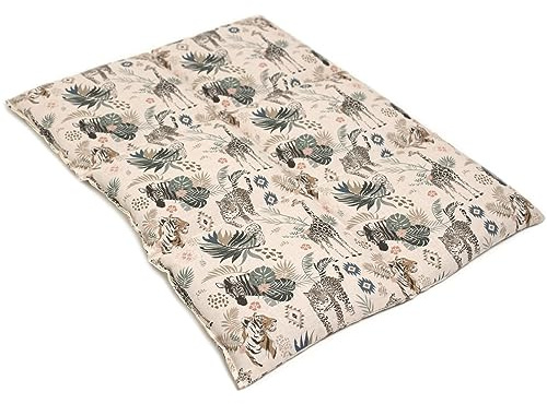 Coussin aux pépins de raisins 40x30-6 compartiments - animaux sauvages- Coton Bio - Coussin thermique - Coussin aux graines
