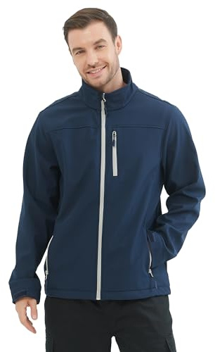 MISEMIYA - Chaqueta Soft Shell De Trabajo De Invierno Softshell para Hombre Profesional. Ref: 6432 - XXL, Azul Marino