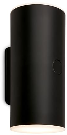Briloner - Uppladdningsbar LED-lampa med touch, stegvis dimmare, 15 min timer, utomhusapplikationer, 15,5 x 7 x 8 cm (h x B x D), svart
