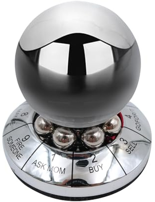 Hsthe Sea Decision Maker Metallkugel, Prophezeiung Schicksal Entscheidungskugel Büro Finger Spinner Anti-Stress Dekompressionskugel Destop Dekoration Geburtstagsgeschenk