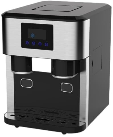 Hydravex Macchina per Il Ghiaccio da banco, Macchina per Il Ghiaccio Portatile, 16 cubetti in 9 Minuti, 26 libbre al Giorno, Macchine per Il Ghiaccio autopulenti Commerciali Ideali per casa, Cucina