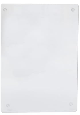 Tabla de cortar rectangular de acrílico transparente duradera