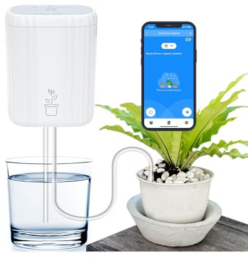 Haozee Automatisches Bewässerungssystem,Automatisches Bewässern für Garten | Balkonpflanzen, Topfpflanzen im Freien,Tropfbewässerung Set für bis zu 10 Topfpflanzen