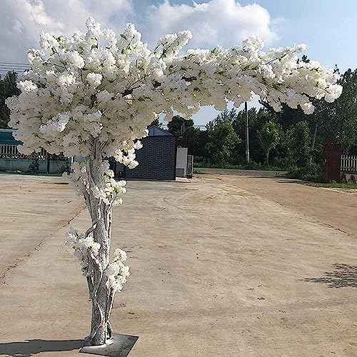 Arbres Artificiels en Fleurs De Cerisier Blanc - Faux Arbre À Souhaits De Style Japonais pour Fenêtre D'hôtel - Décoration Intérieure Ou Extérieure(1.8x1.8m/70x70in)