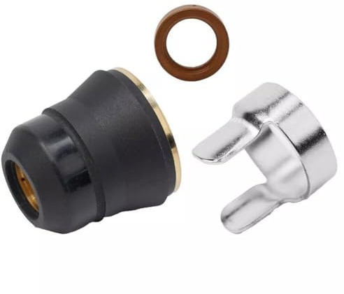 Sumsoctober Plasmaschneiderspitzen-Set 3-teilig | für Hafen für Fracht 45 & 65 Serie (TI-PC45/65, IPT-45/65) | Messing-, Zinklegierungs- und Edelstahlkonstruktion