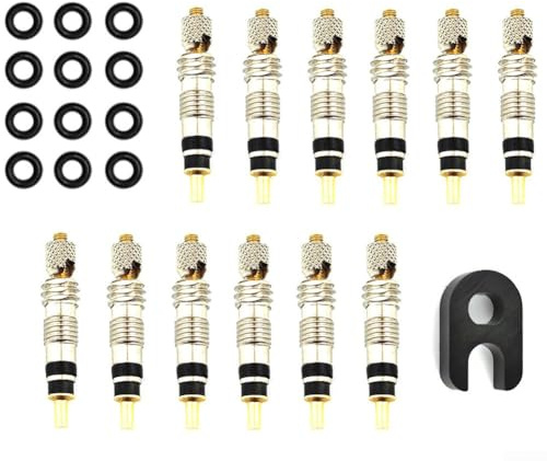Herramienta de piezas de servicio para válvula Presta 2612PCS CNC Kit para tubos de bicicleta de carretera (12pcs)