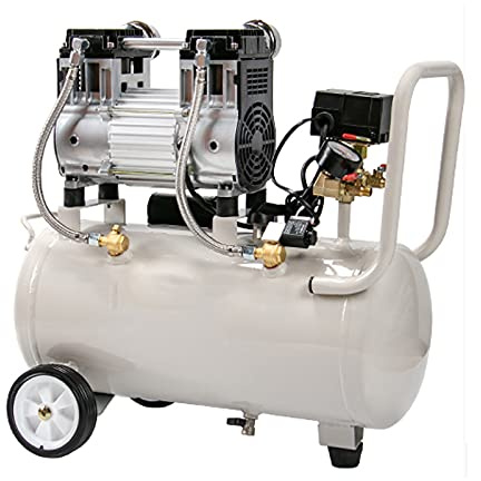 Compresseur d'air portable 800 W/980 W, sans huile, silencieux 48 dB pour rénovation de maison, travail du bois, peinture en aérosol, gonflage des pneus, 220 V