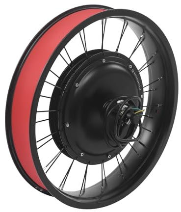 Fermoirper Kit De Conversion Pour Fatbike 20 Pouces, Vélo Électrique 48 V 1000 W, Moteur Sans Balais Avant Avec Écran LCD Et Molette De Pouce, Noir