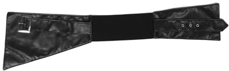 iplusmile Cintura Corsetto in Vita Larga Elasticizzata da Donna in Similpelle, Fascia Morbida per Look Definito, Accessorio Casual e Formale