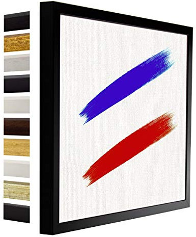 myposterframe Nordica Leerrahmen für Leinwand Bilder 40 x 60 cm Bilderrahmen Holz Größenwahl 60 x 40 cm Farbwahl Schwarz matt ohne Verglasung